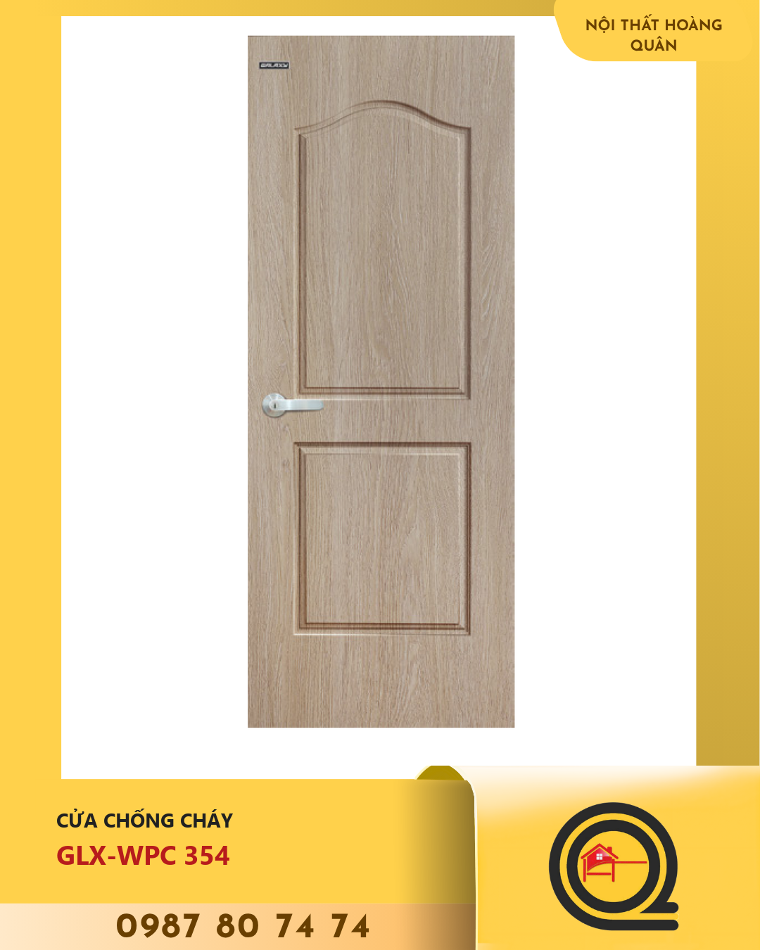 Cửa Nhựa Gỗ WPC GLX-WPC 354